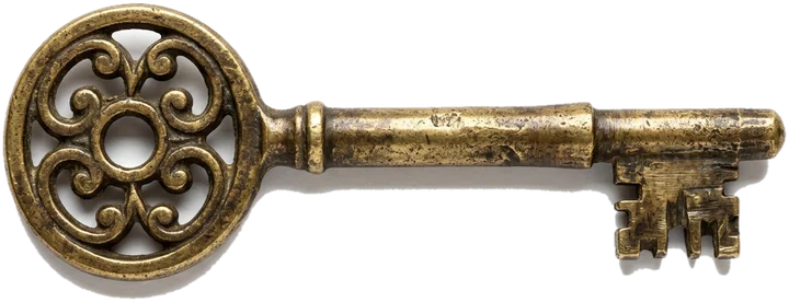 Llave antigua decorativa